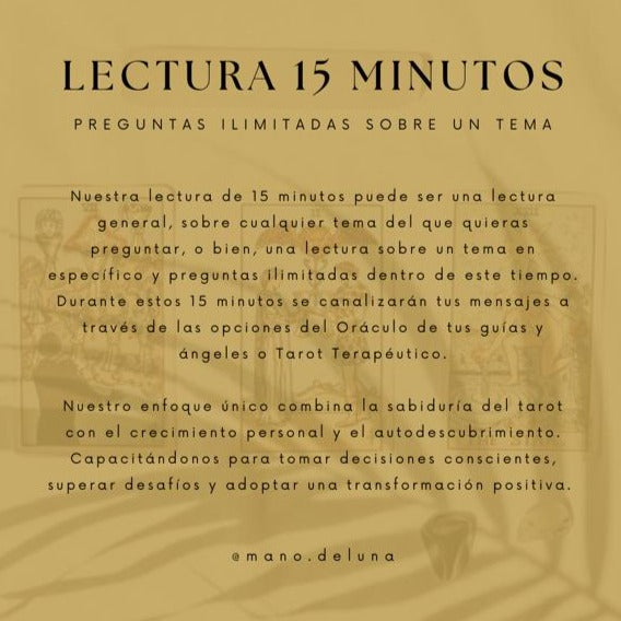 TAROT CON MANO DE LUNA