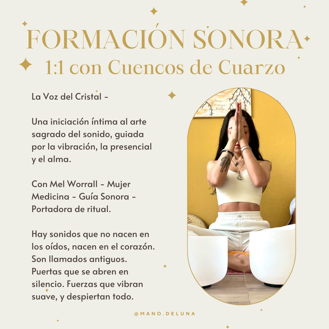 FORMACIÓN SONORA - 1:1 CON CUENCOS DE CUARZO