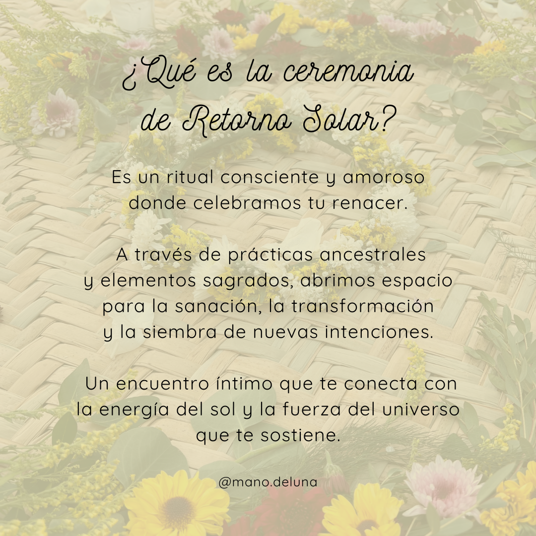 CEREMONIA RETORNO SOLAR