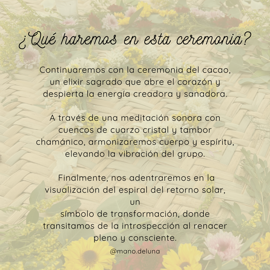 CEREMONIA RETORNO SOLAR