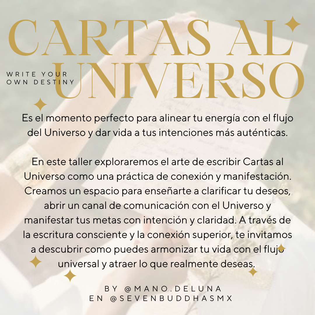 CARTAS AL UNIVERSO - Write your own destiny